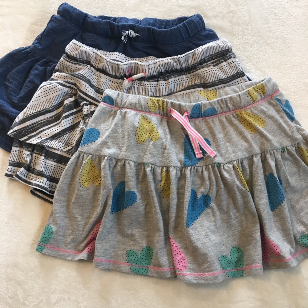 Cat & Jack three-pack Girls Skirts sz 10/12